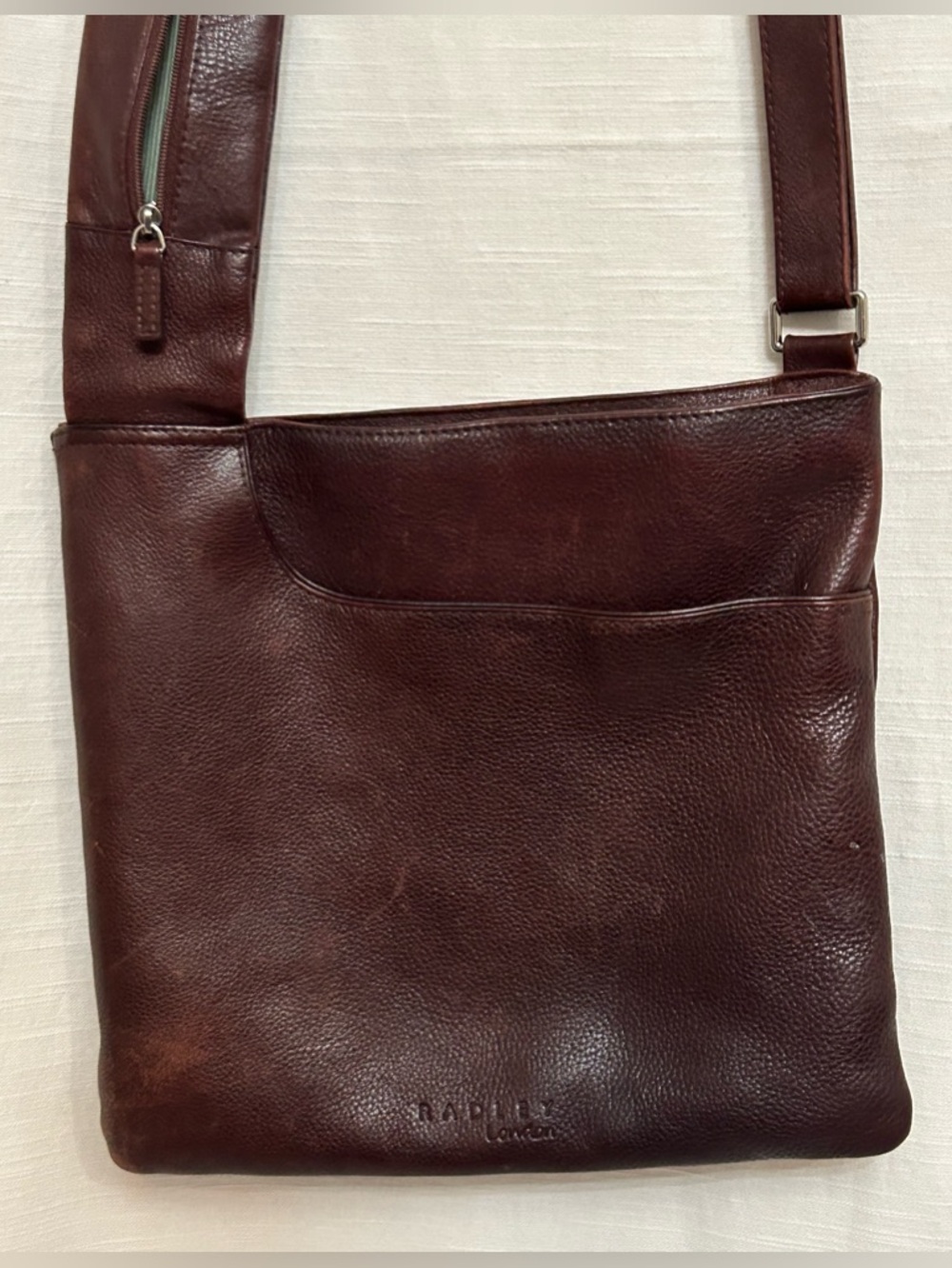 Radley of London 100% Leather Crossbody Bag in Dark Brown quiet luxury neutral